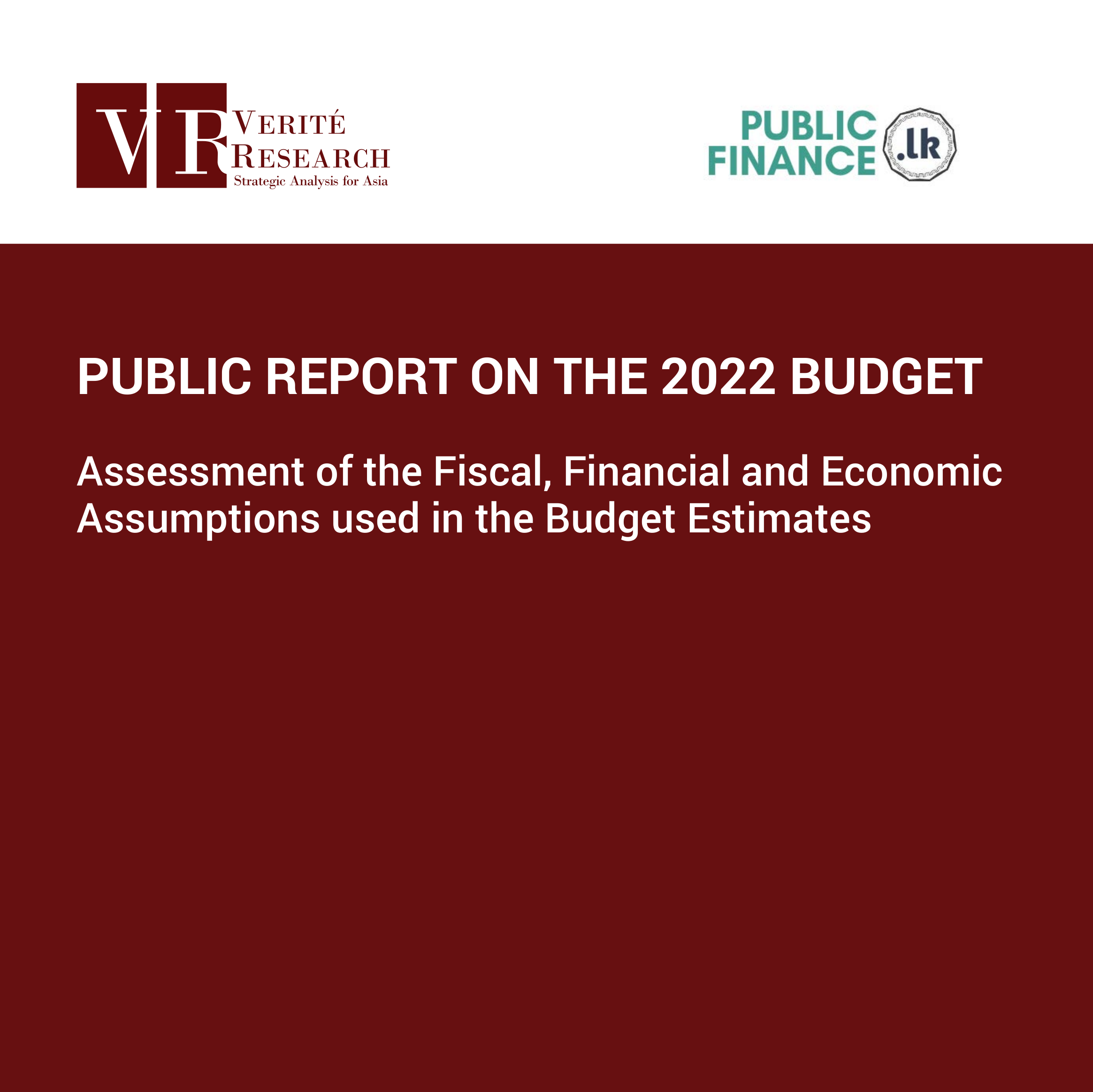 Public Report On The 2022 Budget: Assessment Of The Fiscal, Financial ...